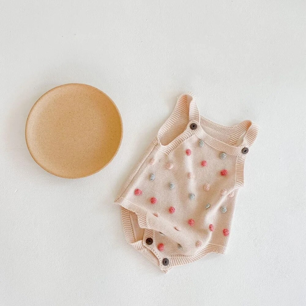Polka Knit Romper