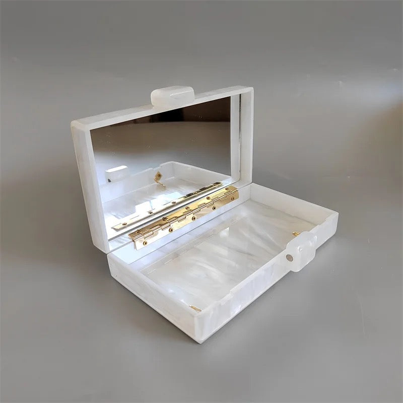 Wifey Beaded Handle Box Bag