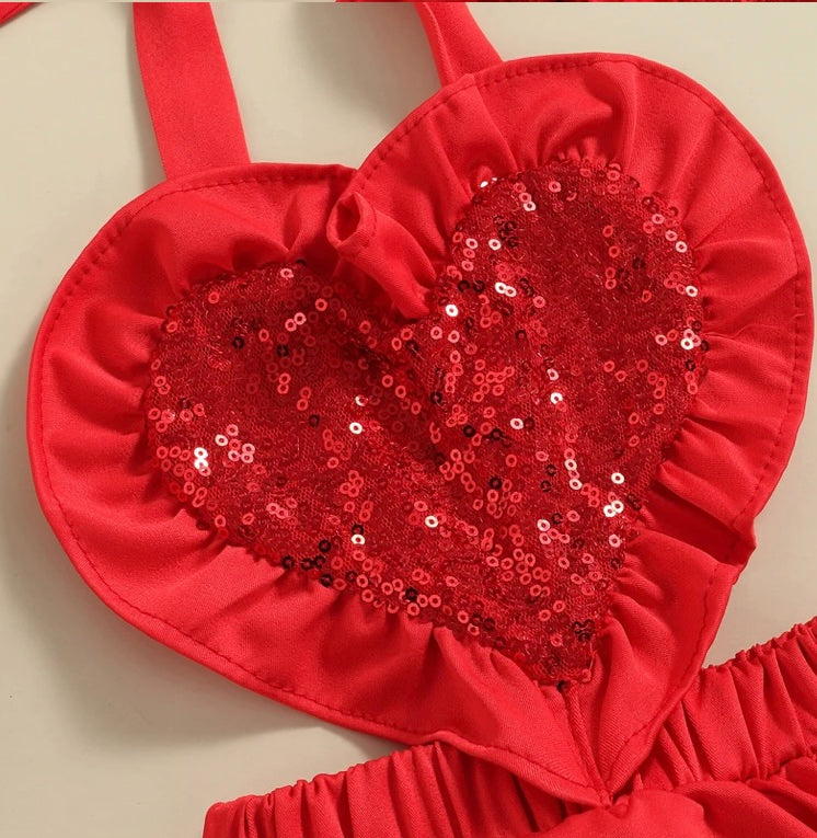 Valentine Baby Romper