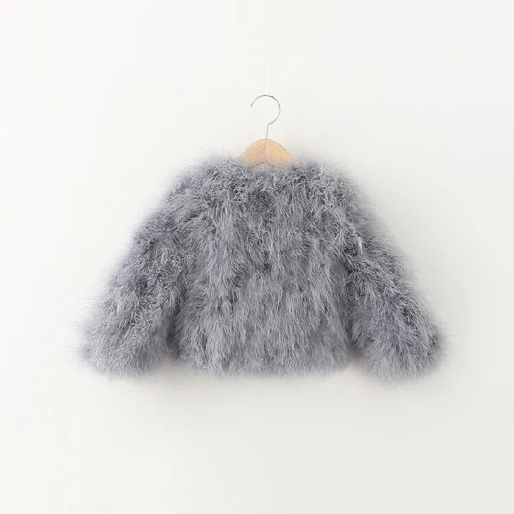 Ostrich Feather Jacket Mini