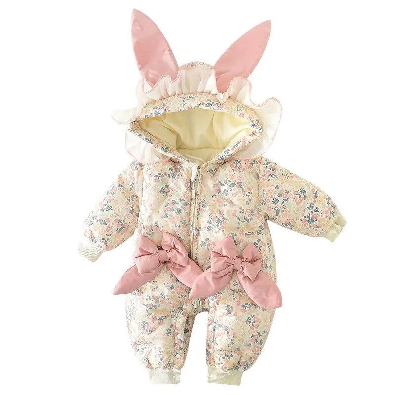 Ivy floral snowsuit