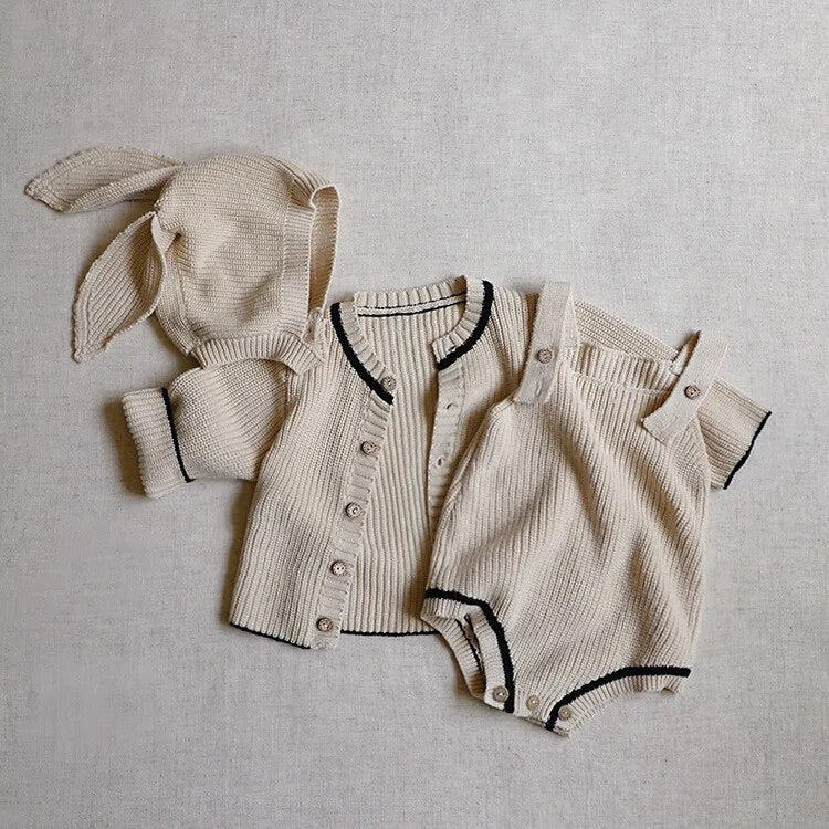 Bunny 3 piece romper set