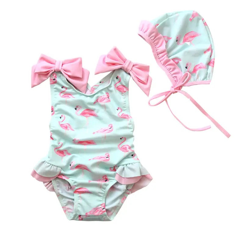 Flamingo Swimsuit Set