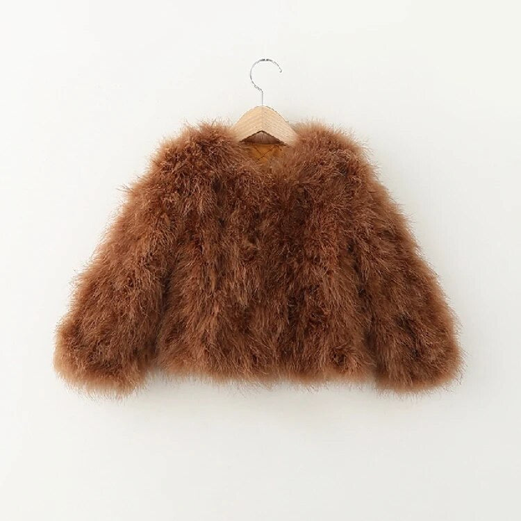 Ostrich Feather Jacket Mini