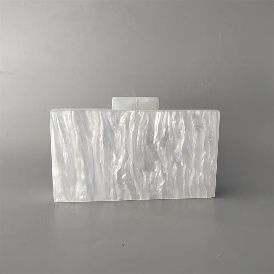 Wifey Beaded Handle Box Bag