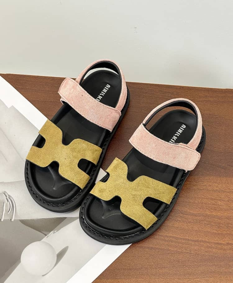 H Sandals with strap
