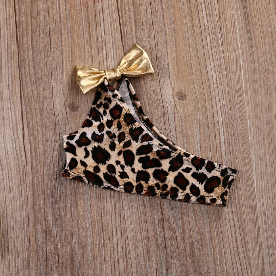 Leopard 3 piece bikini set