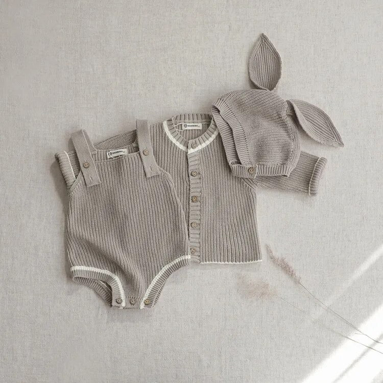 Bunny 3 piece romper set