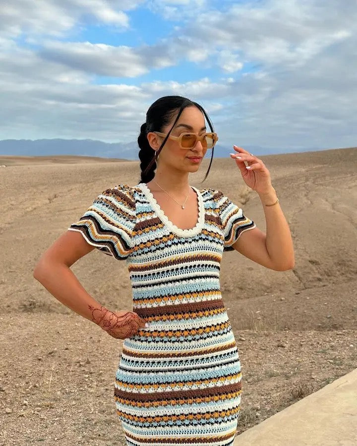 Monaco Crochet Dress