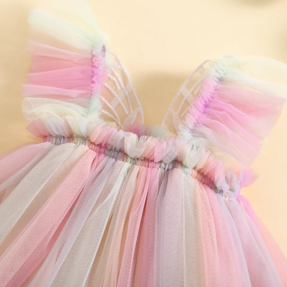 Butterfly Romper Tulle Dress