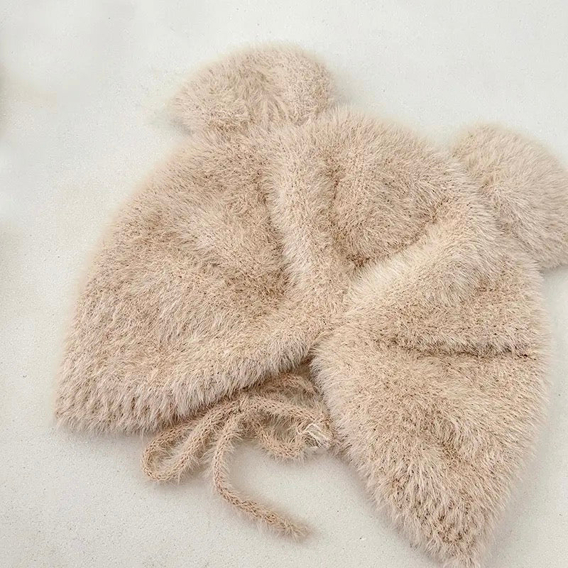Fluffy Bear Romper & Hat