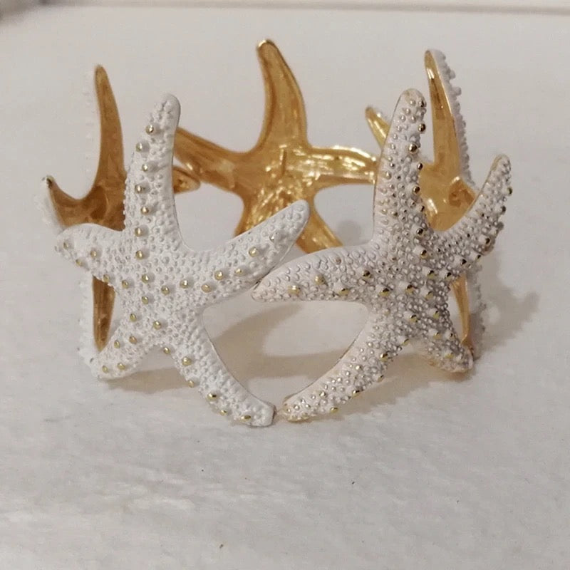 White Starfish Bracelet