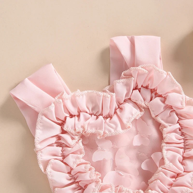 Lilac Floral Tulle Dress