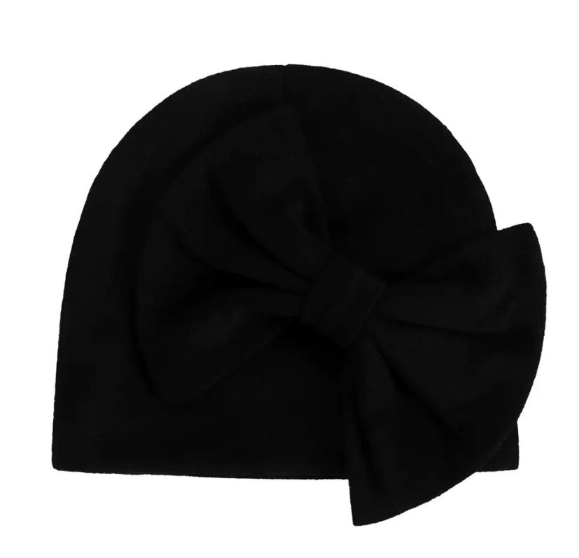 Oversized Bow Beanie