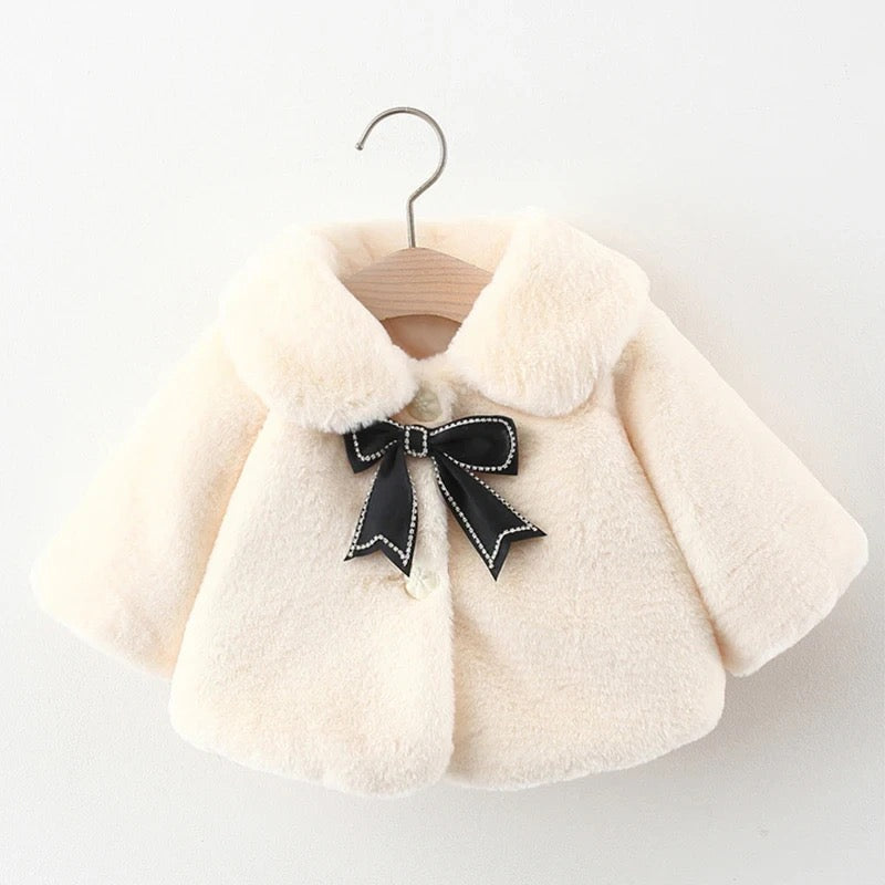 Faux Fur Bow Jacket