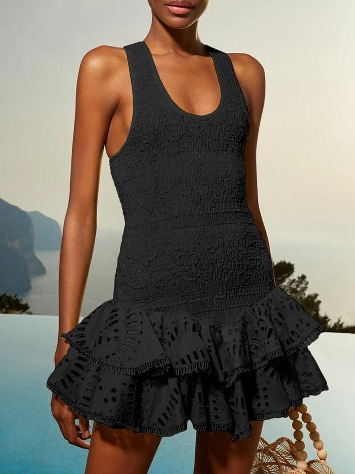 Ruffle Hem Dress