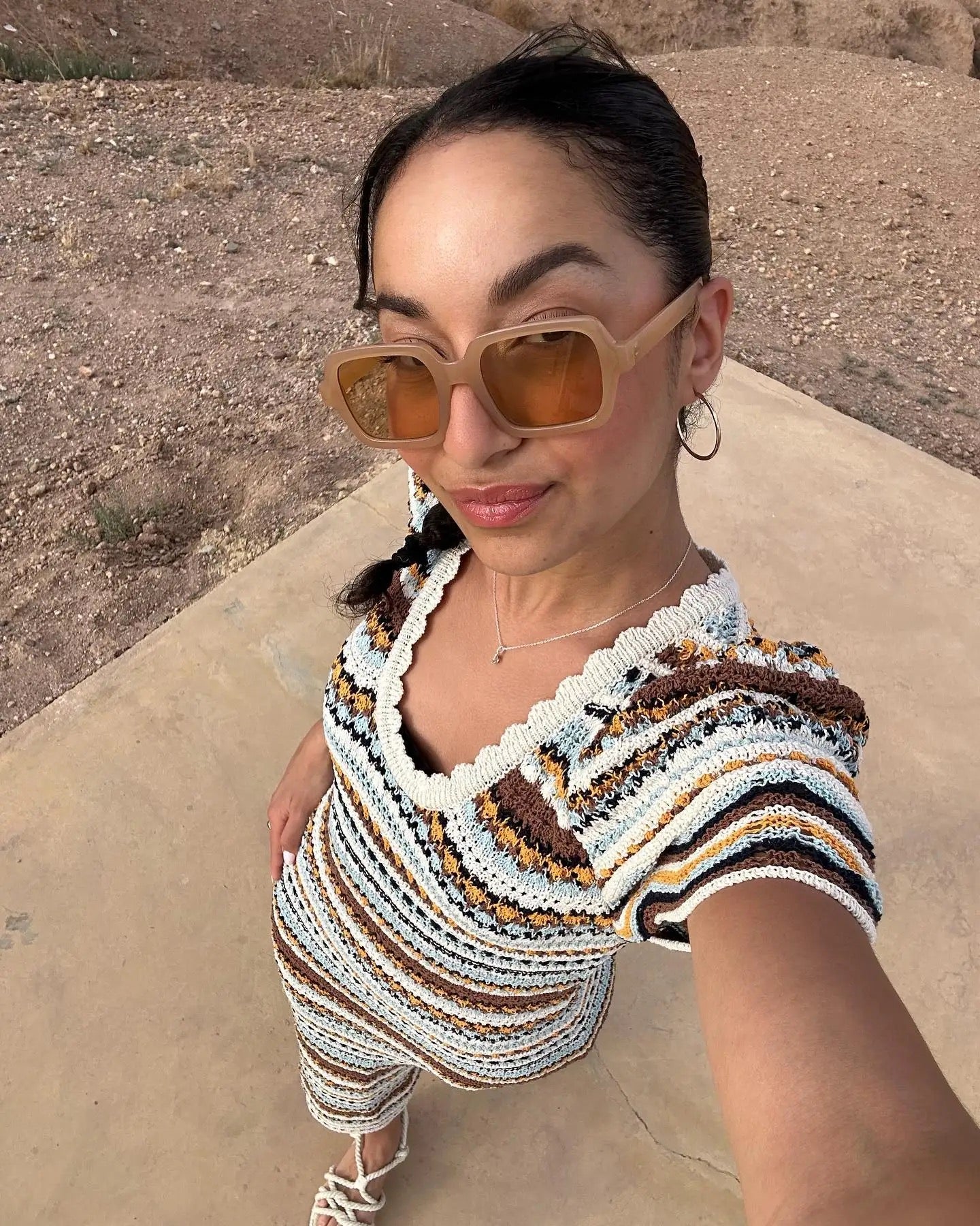 Monaco Crochet Dress