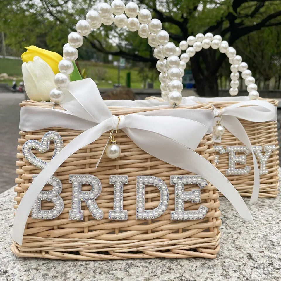 Bride + Wifey Basket Bag