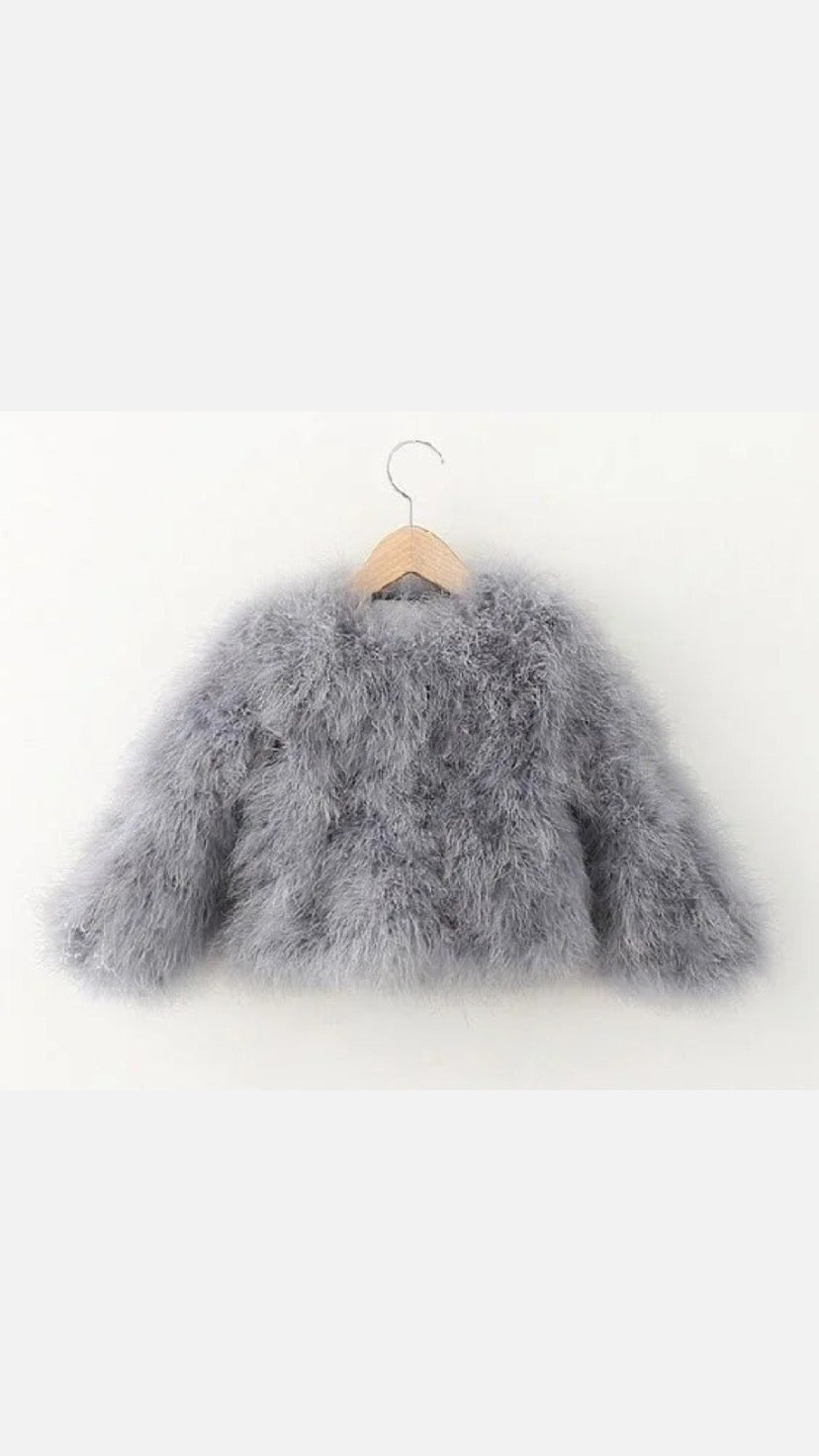 Ostrich Feather Jacket Mama