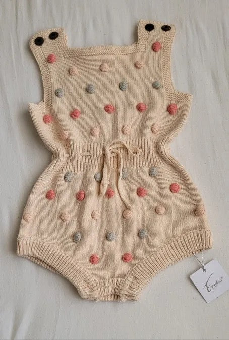 Polka Knit Romper