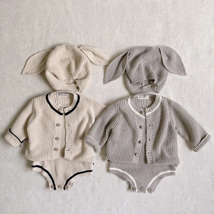 Bunny 3 piece romper set