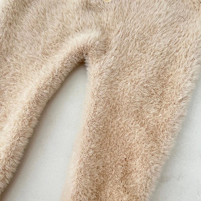 Fluffy Bear Romper & Hat