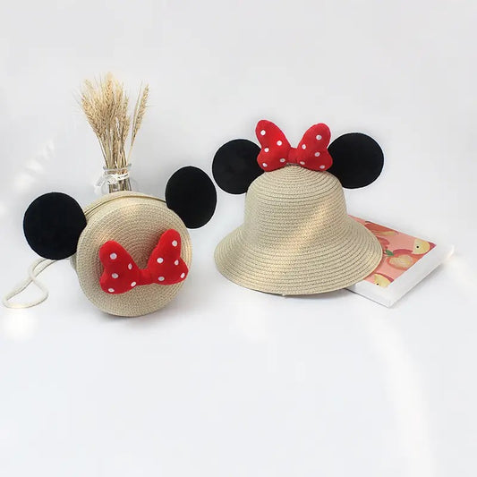 Minnie Mouse Hat + Bag Set