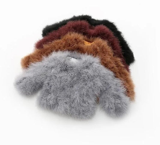 Ostrich Feather Jacket Mini
