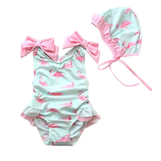 Flamingo Swimsuit Set