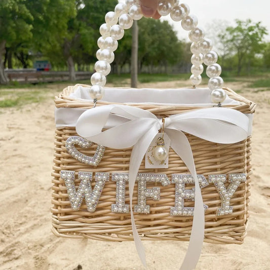 Bride + Wifey Basket Bag