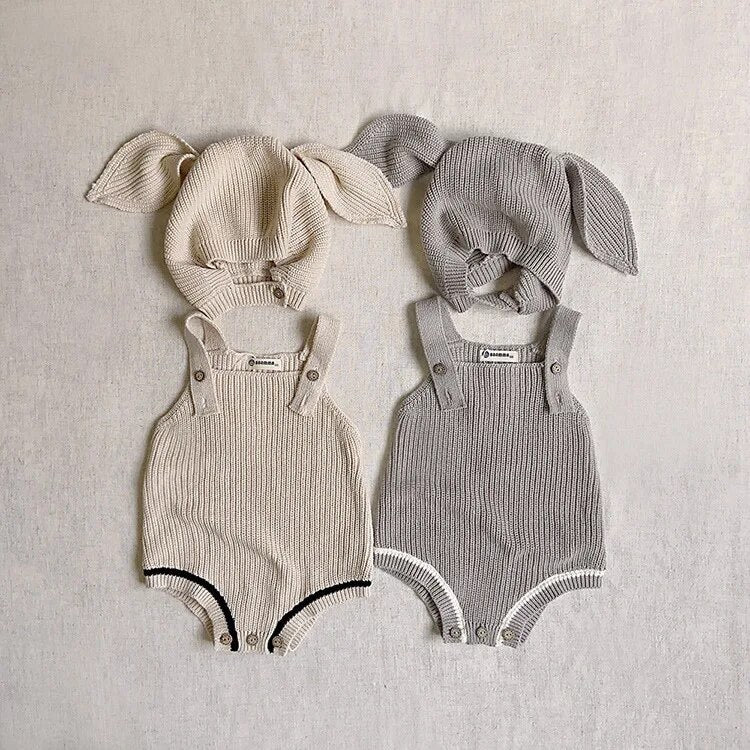 Bunny 3 piece romper set