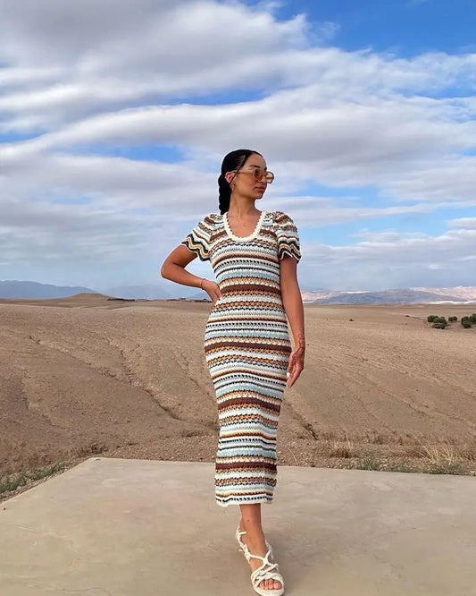 Monaco Crochet Dress