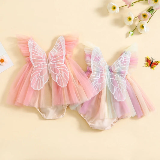 Butterfly Romper Tulle Dress