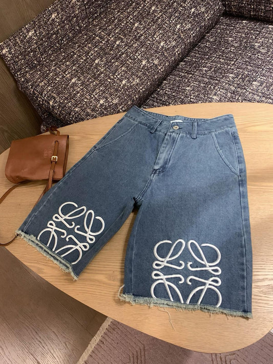Loewe knee length denim shorts