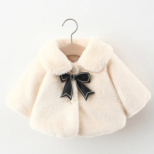Faux Fur Bow Jacket