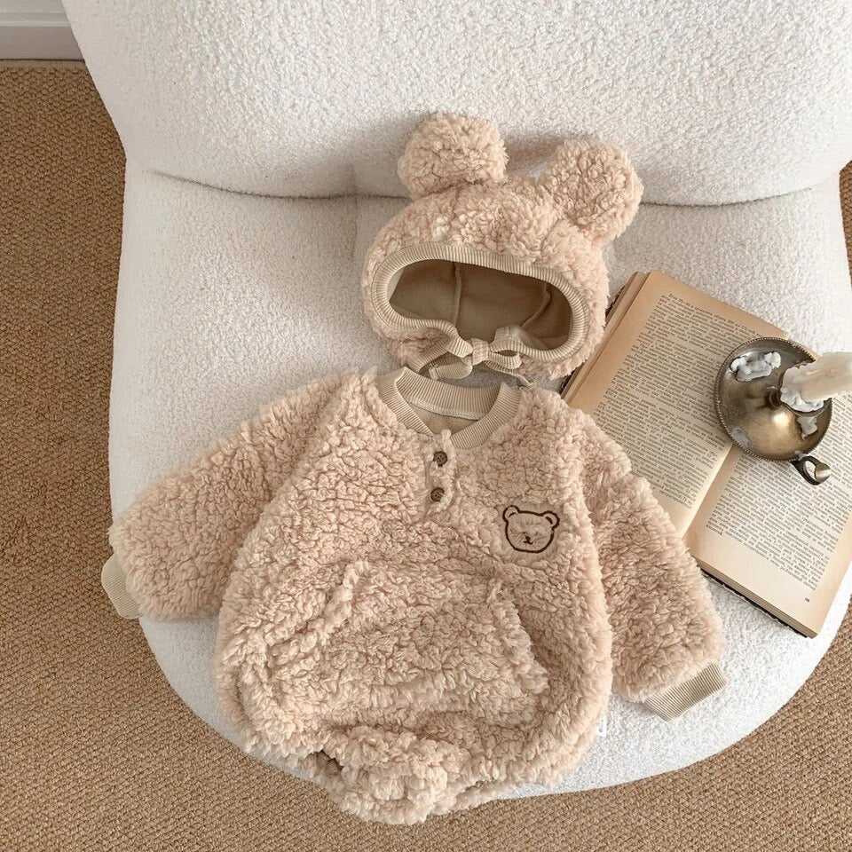 Teddy Bear Romper & Hat